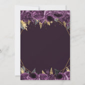 Invitation Purple Gold Floral Butterfly Sweet 16 (Dos)