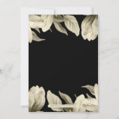 Invitation Purple Gold Floral Fête des mariées de mariage de (Dos)