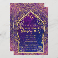 Purple & Gold Marocaine de danse du ventre arabe