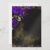 Invitation Purple Gold Masquerade (Dos)