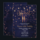 Invitation Purple & Gold Stars Celestial Sky Sweet 16 Party<br><div class="desc">Customisez les deux côtés comme vous voulez,  pour n'importe quel événement.</div>