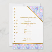 INVITATION PURPLE GOLD WHTE MERMAID PARTY BACHELORETTE (Devant)