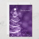 Invitation Purple Holiday Winter Onederland 1st Birthday (Dos)