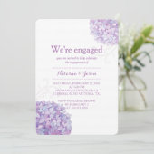Invitation Purple Hydrangeas Mariage (Debout devant)