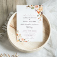 Purple Jaune Blush Automne Mariage Floral
