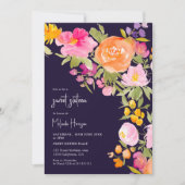 Invitation Purple Joli romantique été floral doux 16 (Devant)