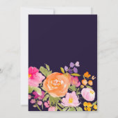 Invitation Purple Joli romantique été floral doux 16 (Dos)