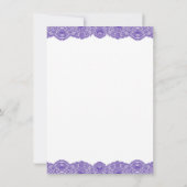 Invitation Purple Lace Cross (Dos)