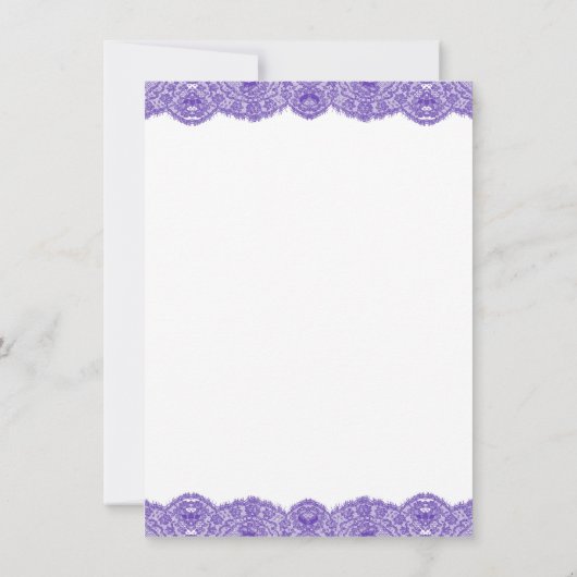 Invitation Purple Lace Cross (Dos)