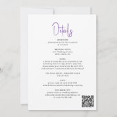 Invitation Purple Lavender Botanical Garden Wedding (Dos)