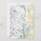 Invitation Purple Lavender Green Yellow Bridal Shower (Dos)