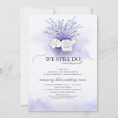 Invitation Purple Lavenders "Nous le faisons encore" Annivers (Devant)