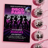 Invitation Purple les années 70 Disco Dancing