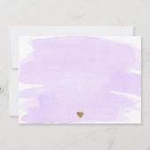 Invitation Purple Lilac Aquarelle Fête des Mères Brunch (Dos)