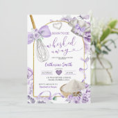 Invitation Purple Lilac Quitte La Fête des mariées (Debout devant)
