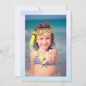 Invitation Purple Mermaid Tail, Girl's Birthday Party (Dos)