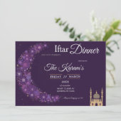 Invitation Purple Minimal Mosque Ramadan Iftar Party  Invit (Debout devant)