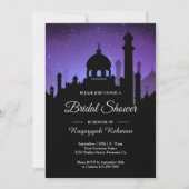 Invitation Purple Night Sky Arabian Nights Fête des mariées (Devant)