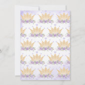 Invitation Purple Notre Petite Princesse Anniversaire (Dos)