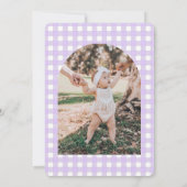 Invitation Purple Nutcracker Birthday Photo Thank You Card (Dos)