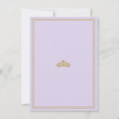 Invitation Purple Once Upon A Time Princess Baby Shower (Dos)