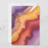 Invitation Purple Orange and Red Roses Engagement Party (Dos)