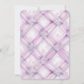 Invitation Purple Pearl Cupcake rose Anniversaire (Dos)