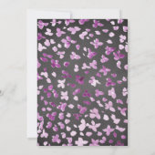 Invitation Purple Peonies Floral Wreath Confirmation (Dos)