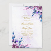 Invitation Purple Peony Gold (Devant)