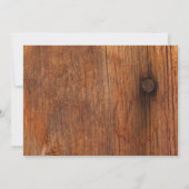 Invitation Purple Periwinkle et Barn Wood Anniversaire Party (Dos)