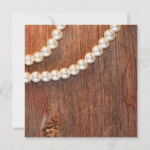 Invitation Purple Périwinkle Grange Bois Pays Couples Douche (Dos)