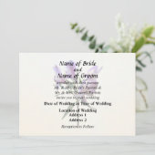 Invitation Purple Peruvian Lily (Debout devant)