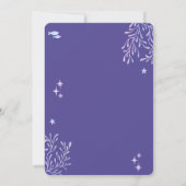 Invitation Purple Pink Pastel Mermaid Anniversaire (Dos)