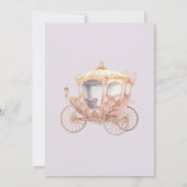 Invitation Purple Princess Crown Fairytale fête d'anniversair (Dos)