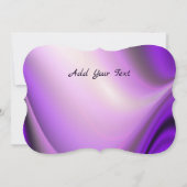 Invitation Purple Rainbow Dreams, Angel Wings (Dos)