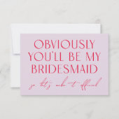 Invitation Purple & Red Serez-Vous Ma Proposition D'Épouse (Devant)