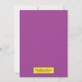 Invitation Purple Retro Custom Bowling fête d'anniversaire (Dos)