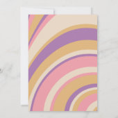 Invitation Purple Retro Cute Chiot Thème Anniversaire de enfa (Dos)