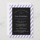Invitation Purple Ribbon Graduate Photo Party (Dos)