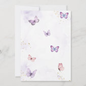 Invitation Purple & Rose Girl First Holy Communion Butterfly (Dos)