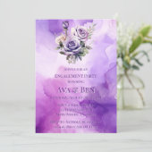 Invitation Purple Rose Rose Alcool Jardin d'engagement (Debout devant)