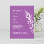 Invitation Purple Shake your Tail Feathes Reprendre Dîner de  (Debout devant)