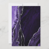 Invitation Purple Silver Agate Surprise 40e anniversaire (Dos)