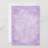 Invitation Purple Sirène thème Bokeh Arrière - plan (Dos)