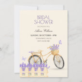 Invitation Purple spring bridal shower (Devant)