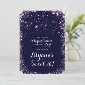 Invitation Purple Starry Ciel céleste de nuit 16 (Debout devant)