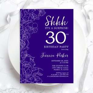Invitation Purple Surprise 30e anniversaire