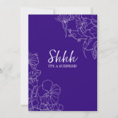 Invitation Purple Surprise 40e anniversaire (Dos)