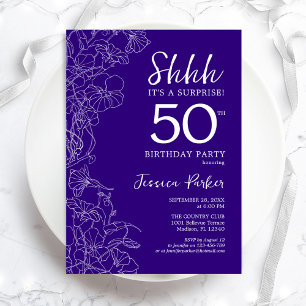 Invitation Purple Surprise 50e anniversaire