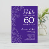 Invitation Purple Surprise 60e anniversaire (Debout devant)